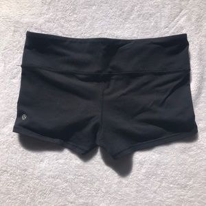 Black lululemon shorts